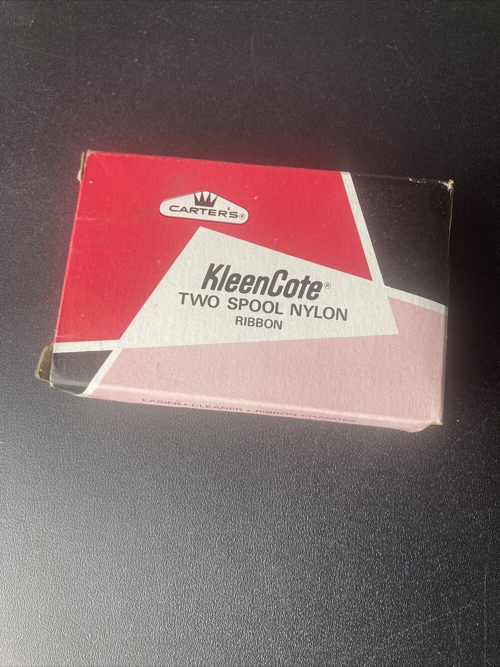 Carter's KleenCote Two Spool Nylon Ribbon Black 27 (K30793) With Cardboard Box